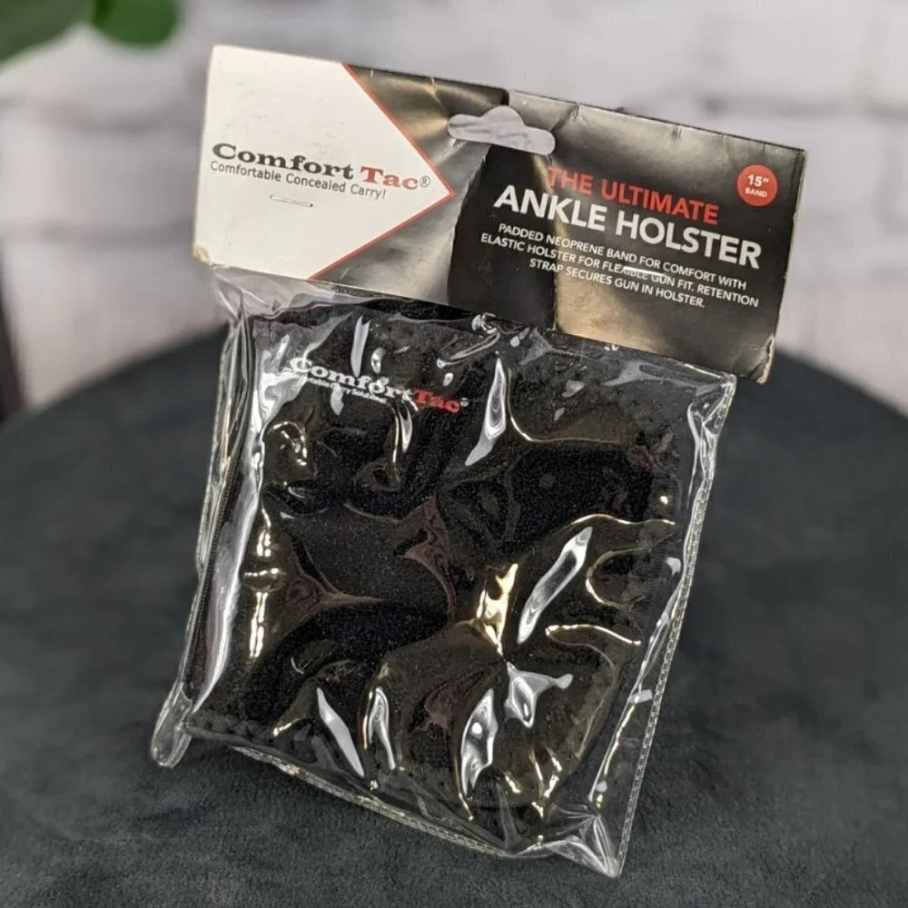 Black Ankle Holster for Concealed Carry